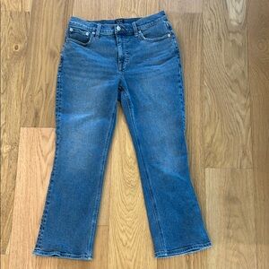 J. Crew Mid-Rise Flare Crop Jeans-BARELY WORN!
